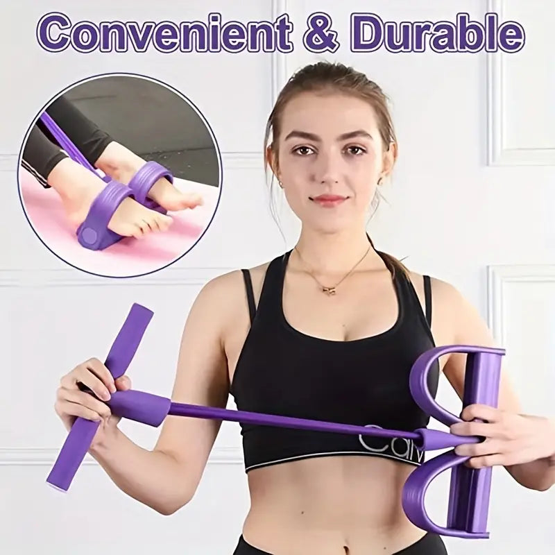 Banda de ejercicios con pedal | Flexi Gym ®️ | + 2 REGALOS SORPRESA 🎁