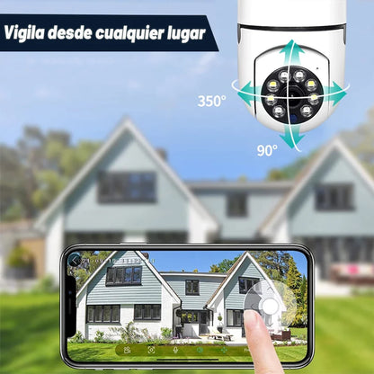 Foco Camara 360° WIFI 5G Full HD